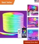 Stunning 50ft RGB LED Neon Strip Lights - Perfect for Indoor & Outdoor Décor