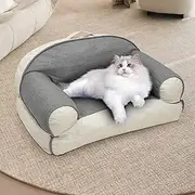 Medium Size Dog & Cat Sofa Bed - Washable, Removable, Soft & Comfortable Pet Couch with Anti-Slip Bottom, Perfect for Medium Dogs & Indoor Cats (20" L x 15" W x 8" Th)
