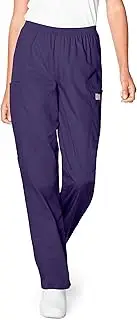 [Landau] Scrub Zone Women's Durable 2-Pocket Elastic Waist Classic Fit Cargo Scrub Pant