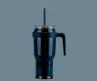 40oz Tumbler with Handle and Straw Stainless Steel Mug Keeps Drinks Cold
