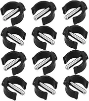 12pcs Walking Cane Repair Parts Non-slip Crutch Pin Locks C-shape Clamp Walking Sticks Locking Clips Cane Holder C-shape Buckle For Folding Walker