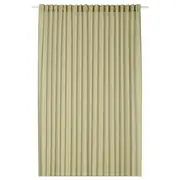 ROSENROBINIA sheer curtain, 1 piece, light olive-green/with heading tape, 300x250 cm