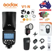 Godox V1-N V1N 2.4G TTL Round Head Speedlite For Nikon + AK-R1 Accessories Kit