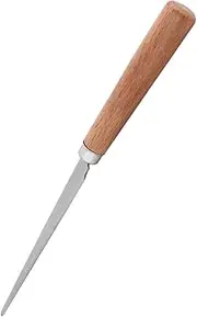 SUPVOX Stainless Steel Pottery Tools with Wooden Handle Ergonomic Grip for Clay Sculpture and Craft Projects Versatile DIY Pottery Handle Scraper
