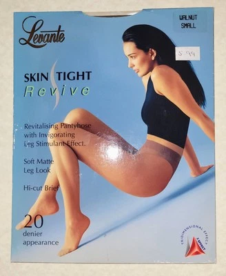 Levante Brand New (Vintage) Walnut Brown, Small Tights (Pantyhose)