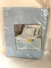 Vintage Sears Bon Bon Solids Fitted Full Bed Sheet Muslin Perma Prest New Blue