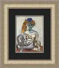 Pablo Picasso Female Nude in a Turkish Cap Custom Framed Print