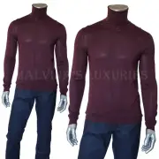 GUCCI MENS SWEATER CASHMERE TURTLENECK INTERLOCKING G LOGO $1,080 sz XL