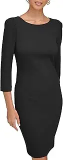 [Calvin Klein] Women's Scuba Crepe Short Sheath Dress
