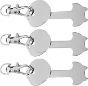 DOITOOL 3Pcs Trolley Token Keychain Stylish Key Ring for Shopping Carts Convenient Token Holder Trolley Accessory for Grocery Shopping and Daily Use