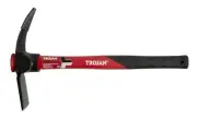 Trojan FIBREGLASS HANDLE PICK HOE Carbon Steel Head, Non-Slip Comfort Grip