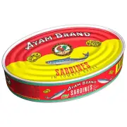 6x Ayam Brand Sardines in Tomato Sauce 425g Oval Cans DHL FREE SHIPPING