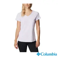 在飛比找Yahoo奇摩購物中心優惠-Columbia哥倫比亞 女款-UPF30涼感快排短袖上衣-