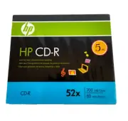 HP CD-R 52X 700 MB Data 80 Min Music Photo Or Data Record NOP 4 Pack NEW SEALED