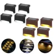 Solar Deck Lights 1 LED Wall Light Waterproof Landscape Garden Wall Lighting