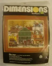 1980 Dimensions Needle Point Kit Charles Wysocki MAIN STREET #2143 NEW SEALED