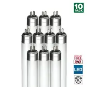 Sunlite LED Bulbs For Tube Fixtures 4000K Cool White 11W 2ft Medium Base 10Pk