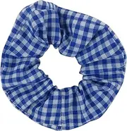 Back to School Gingham Scrunchies - Pack of 2 (Blue)