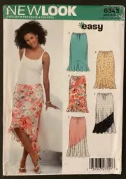 New Look Pattern 6343 Misses Easy Bias Cut Skirt (Sizes 8-18) Uncut FF