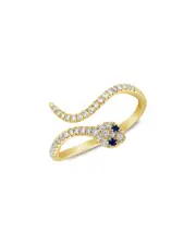 Sabrina Designs 14K 0.21 ct. tw. Diamond & Tsavorite Snake Ring