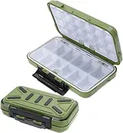NULYLU 2pcs Fishing Gear Organiser Multi Functional Tackle Storage Box for Lures Hooks Accessories Portable Fishing Organizer with Vibrant Color for Easy Visibility