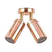 Double Adjustable Outdoor Wall Light 2xGU10 IP65 in Solid Copper CLA Lighting - PG2ACEC