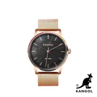 在飛比找momo購物網優惠-【KANGOL】英國袋鼠│簡約刻紋米蘭錶 / 手錶 / 腕錶