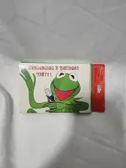 Kermit the Frog Birthday Party Vintage Invitations Hallmark Muppets 8 Pack 1978