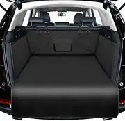 Lydonberg Dog Car Boot Liner Protector, Universal Nonslip Waterproof Pet Dog Back Seat Cover, Durable Washable Cargo Cover Mat Travel for Car Truck SUV (Black)