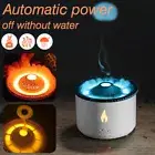 Electric Air Humidifier Aroma Essential Oil Diffuser Flame Volcano Mist Maker