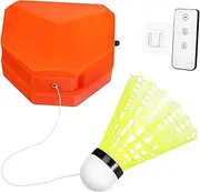 ibasenice 1 Set Single Player Badminton Trainer Set with Remote Control Automatic Rebound Ball Sticky Design for Easy Installation for Indoor and Outdoor Practice Sessions Random Color