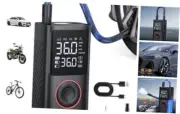 Tire Inflator Portable Air Compressor, 150 PSI Cordless Mini Bike Tire Medium