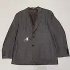 Hart Schaffner Marx Wool Sport Coat Men's LARGE Brown Herringbone 2 Button