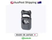 NIFCO 4/pk Cord Lock Large Hole 14x9mm Black Toggle Stopper Barrel Plastic #CL13