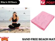 Sand Free Beach Mat Blanket Sand Proof Sandless Outdoor Picnic Rug - Pink