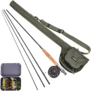 Fly Fishing Rod Case,Portable Fishing Tackle Bag,Canvas Fishing Pole Storage Bag