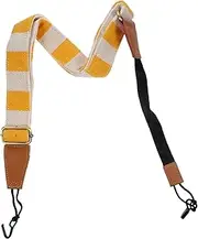 GOOHOCHY Ukulele Strap Straps Ukulele Shoulder Strap Ukulele Accessories Ukulele for Beginners Shoulder Strap for Ukulele Cotton Yellow