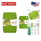 Set of 2 Extra Large Silicone Cutting Boards: Safe, Non-Slip & Dishwasher Safe