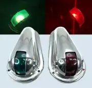 Marine Boat Bulb Navigation Side Light Pair Green Starboard Red Port Vertical M