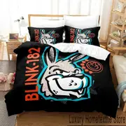 v595 Bed Sheets Blink- Bedding Set,Duvet Cover Comforter Bed Set Quilt Cover Pillowcase,King Queen Twin Size Boys Girls Adults 3-Piece Bedding Set (1
