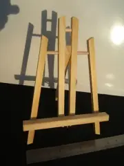 Natural Wood Display Easel for shelf, desk or mantel - Holds a 5x7 or 8x10 frame