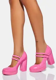 About That Time Block Heels