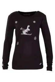 Skibunny Snowflake Tee Long Sleeve--SNO-SKIBLS-W16