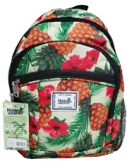 NWT Hawaii Spirit Mini Backpack Pineapple Hibiscus Print Travel Shopping Beach