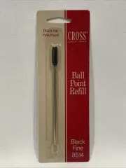Cross Pen Refill Cartridge Ballpoint Refill Black Fine Point 8514 New Sealed