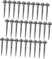MOBUTOFU Stable Horseshoe Nails 50pcs Iron Horseshoe Nails Fixators Small Horse Equipment