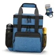 Insulated Lunch Box Cooler Bag - Reusable Large Lunch Bag for Men 15L B-Blue