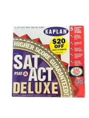 Kaplan SAT, ACT, PSAT Deluxe 5 CD Set 1998 Edition Brand New PC And Mac