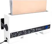 Mini Hot Melt Heat Binder, Eletric Binding Machine with Cooling Rack, 21mm Binding Thickness, 2 Min Fast Binding, for Document, Contract Supplies A
