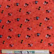 Quilting Patchwork Sewing Fabric Mickey Mouse Music 50x55cm FQ